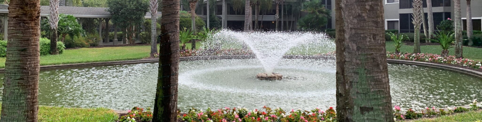 SPS fountain at south port square a senior living community in Port Charlotte FL