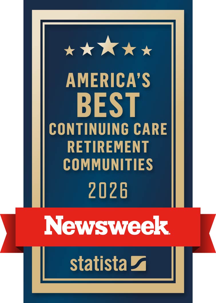 Newsweek Best Continuing Care Retirement Community award badge